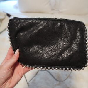 Zara Black and Silver Beaded Clutch